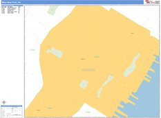 West New York Digital Map Basic Style